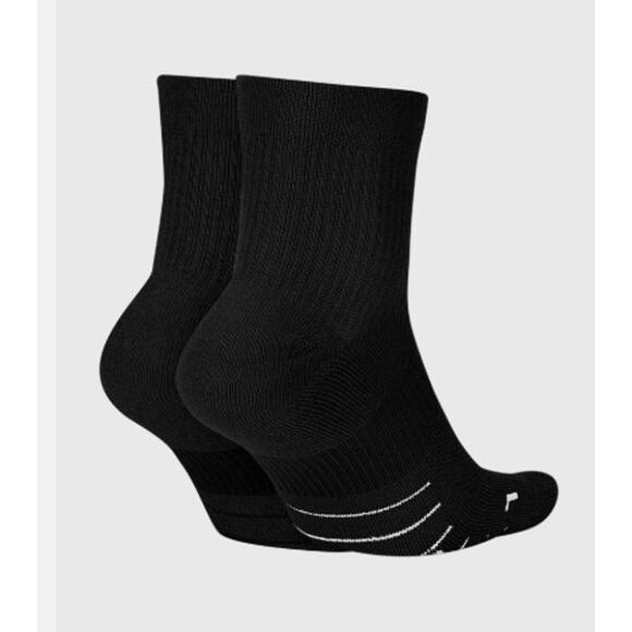 New NWT Nike Spark Cushioned Ankle Running Cushioned Socks Black Women's 9.5-11 - Picture 2 of 7